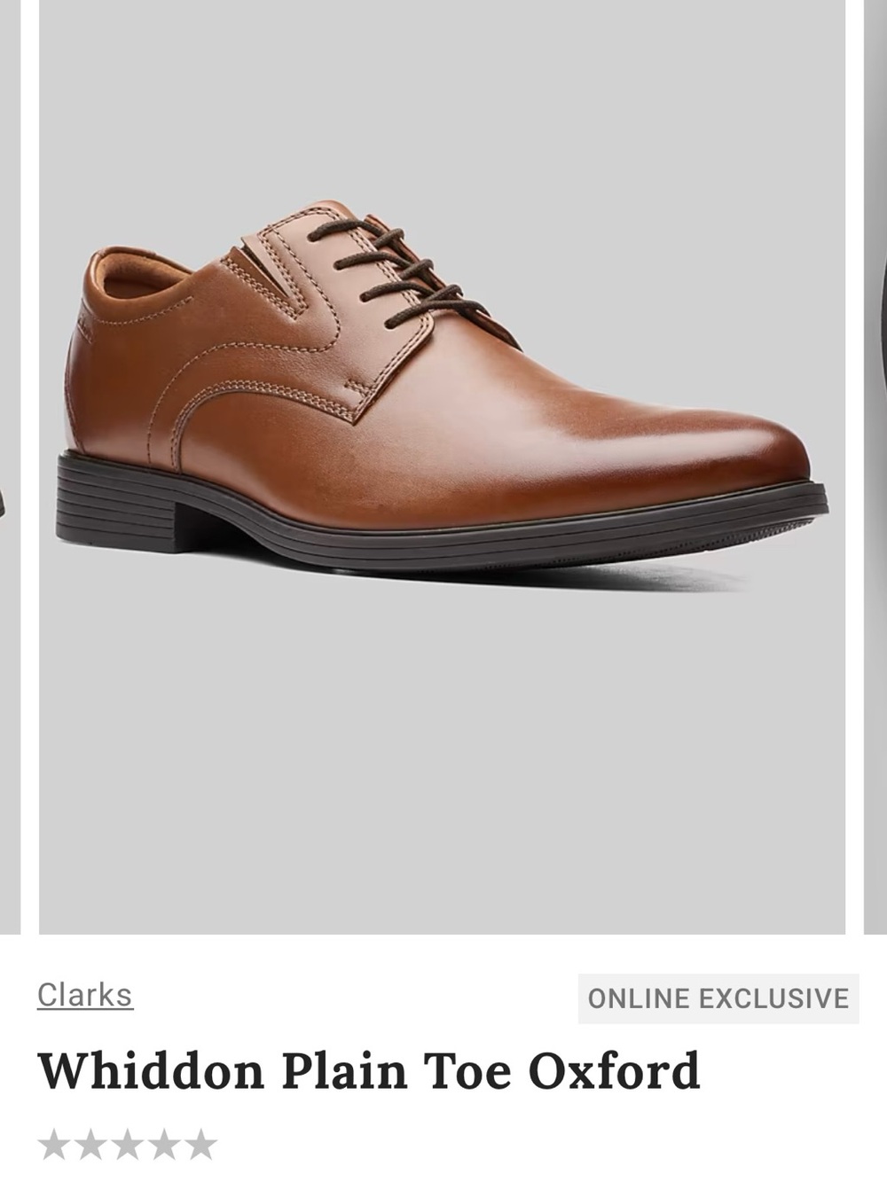 Clarks Men's Brown Leather Derby Oxford